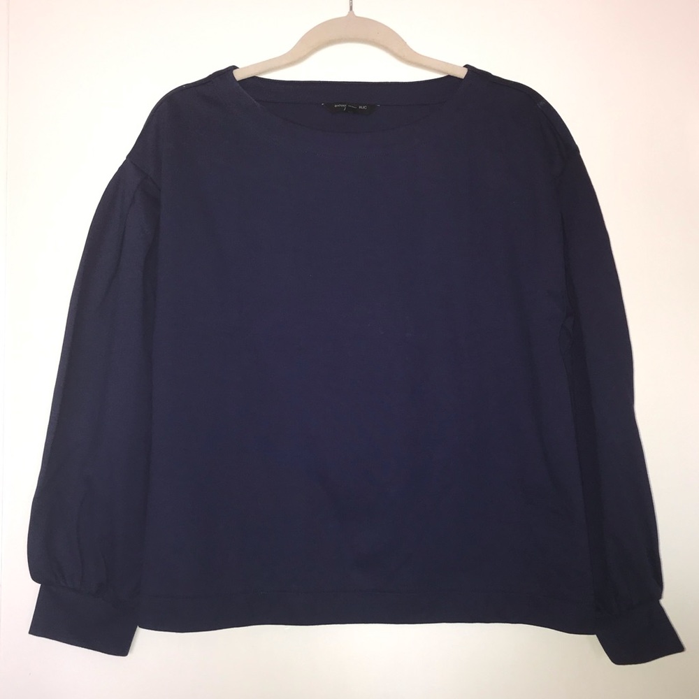 Banana Republic Boat Neck Balloon Sleeve Sweater